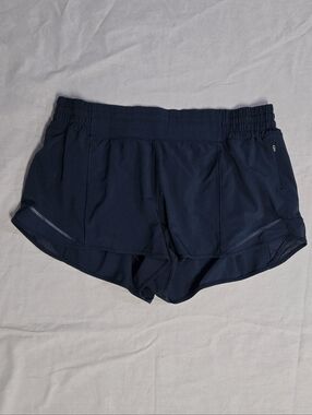 Lululemon Hotty Hot Short High Rise Lined Short 2" True Navy Blue Women's 14